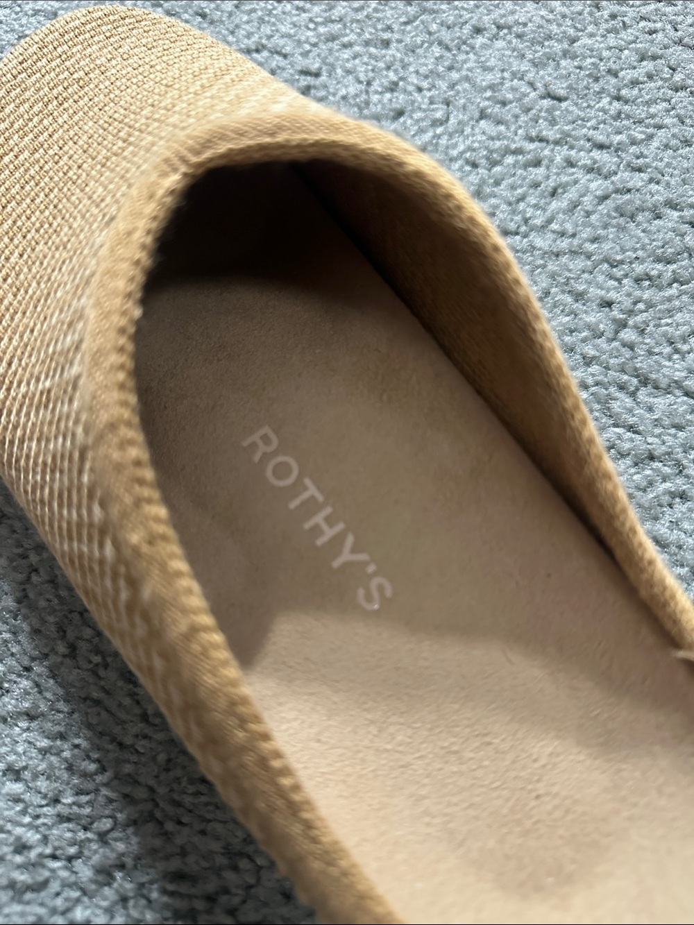 Rothy's Tan Ribbed Slip-On Mules - Picture 6 of 6